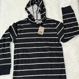 Vans "Off The Wall" Kids Renew Stripe Lightweight Hoodie Size L NWT